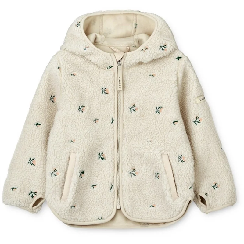 Women's shearling - lined suede jackets for ultimate warmth and luxuryLiewood Mara Pile Jacket Peach Sandy Embroidery
