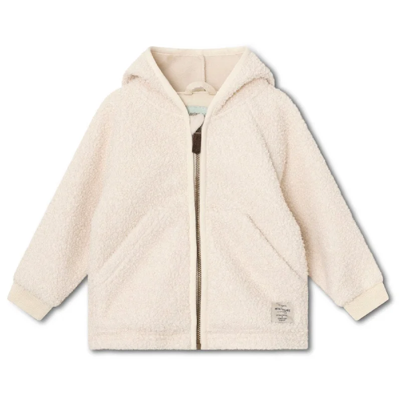 Women's shearling - lined suede jackets for ultimate warmth and luxuryMini A ture Angora Cream Liff Teddy Fleece Jacket