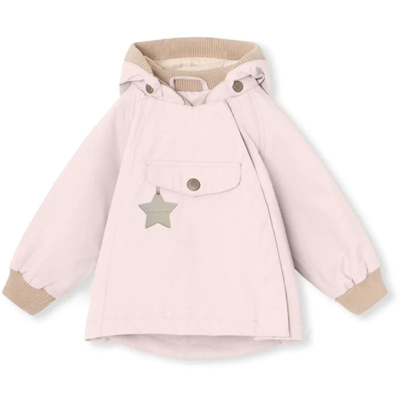 Women's cropped satin jackets in pastel shades for a glamorous evening outMINI A TURE WAI Spring Jacket Mauve Chalk