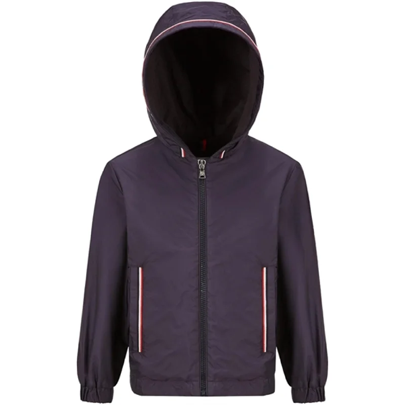 Women's double - breasted tweed jackets in classic colors for a sophisticated office lookMoncler Granduc Jacket Navy