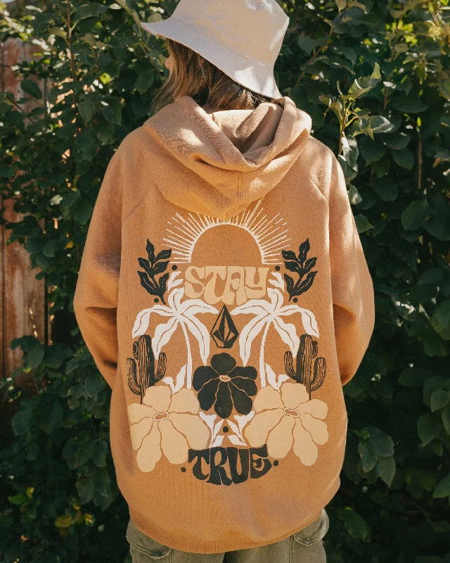 Women's cropped leather jackets with a fringe detail for a western - inspired outfitParrott Paints Pullover Hoodie - Vintage Brown