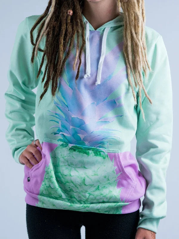 Women's quarter - zip sweatshirt made of organic cotton for eco - conscious fashionRetro Fineapple Unisex Hoodie