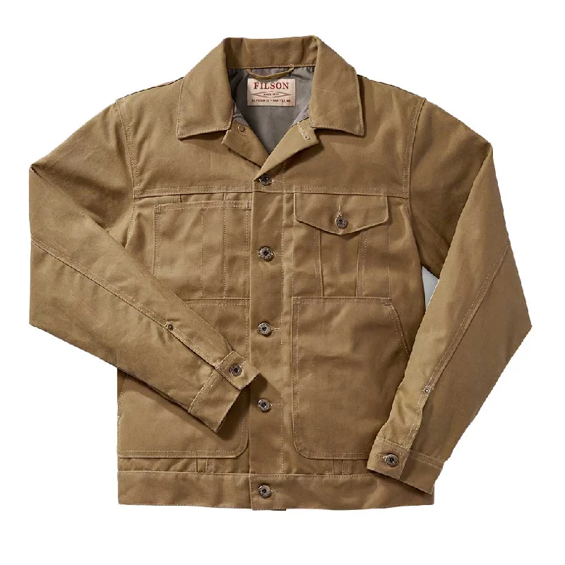 Women's denim jackets with distressed details for a casual and edgy lookShort Lined Cruiser