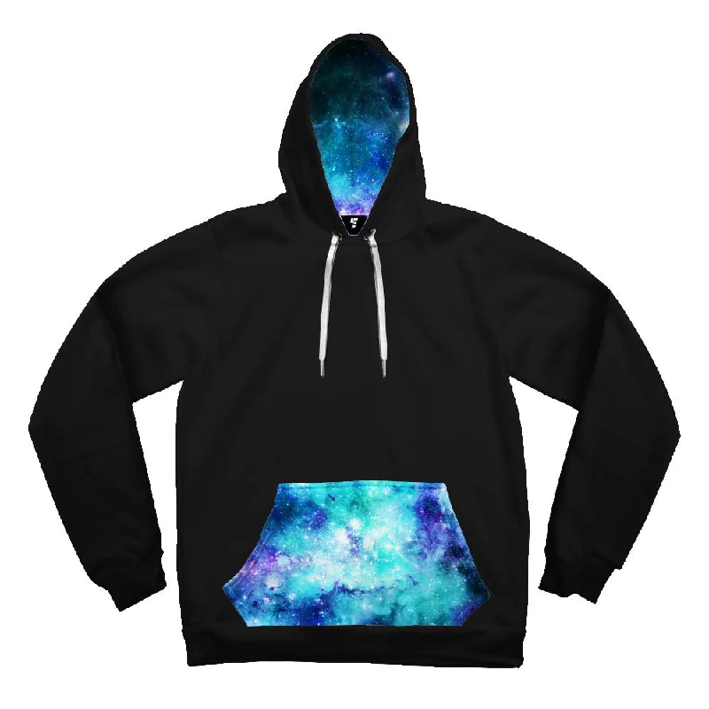 Women's pullover hoodie with a side slit for a modern and relaxed fitSpace Jam Galaxy Contrast Unisex Hoodie