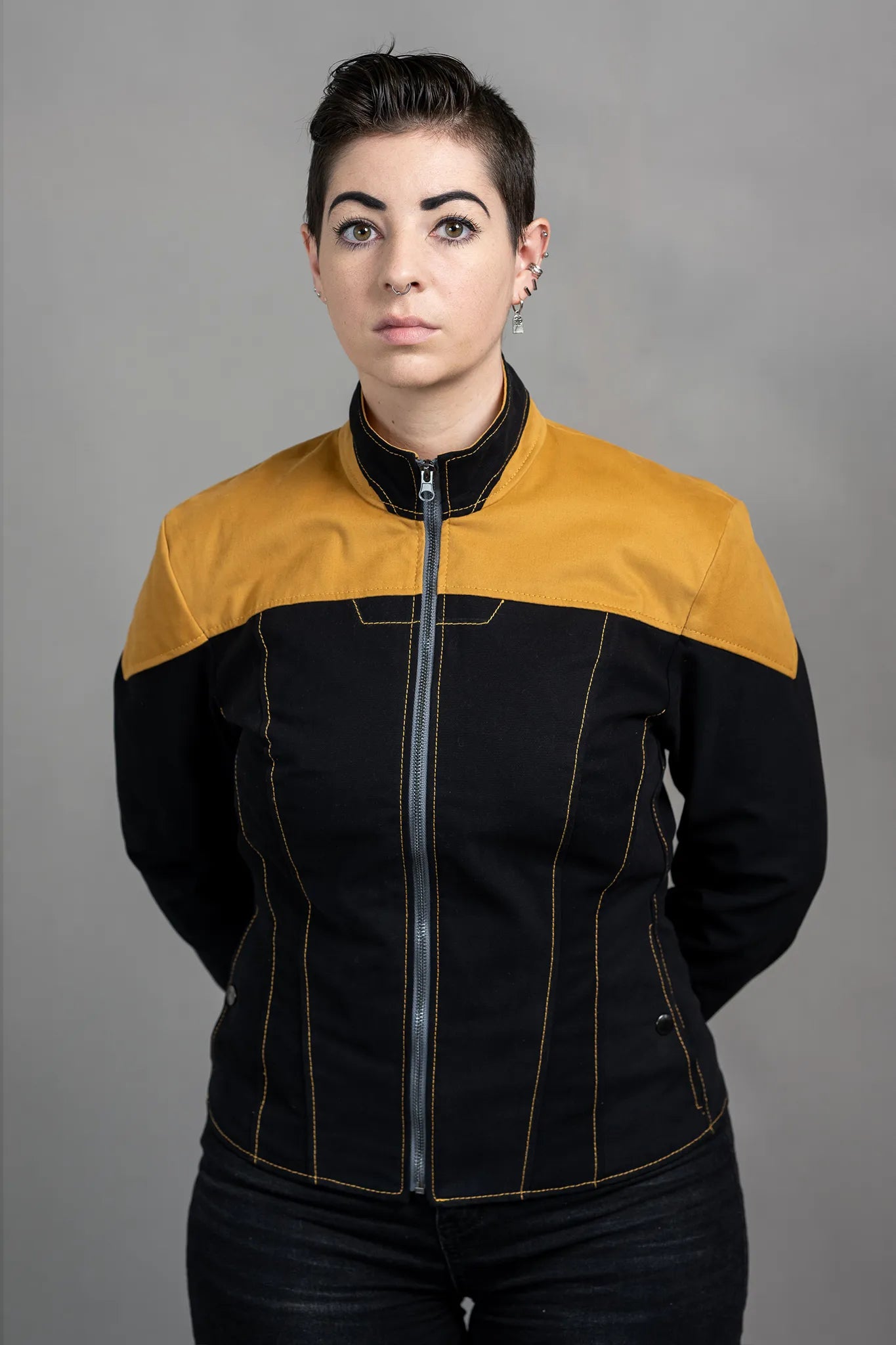 Women's military - style jackets with epaulets for a tough and fashionable appearanceStarfleet 2369 - Operations Gold [Womens]