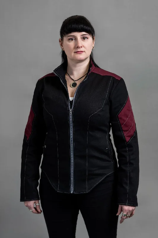 Women's cropped leather jackets with a fringe detail for a western - inspired outfitTracker - Mercenary [Womens]