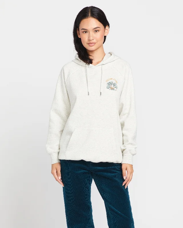 Women's bomber jackets with floral embroidery for a feminine and unique designTruly Stoked Boyfriend Pullover Hoodie - Light Grey