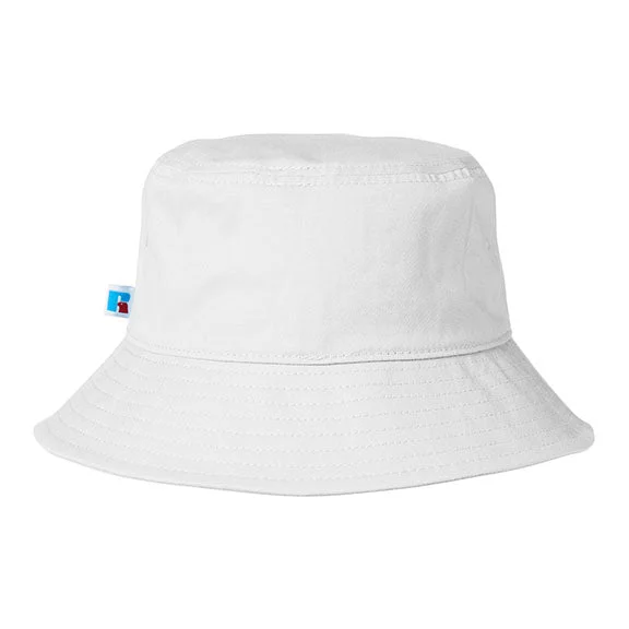 UB88UHU - Russell Athletic Core Bucket Hat | White