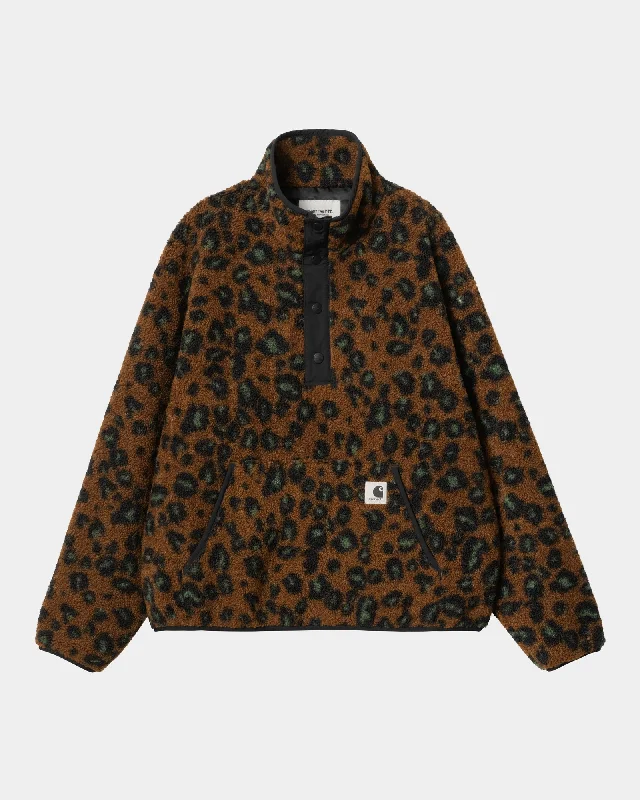 Women’s Elliot High Neck Liner | Tamarind / Black Camo Leopard Jacquard