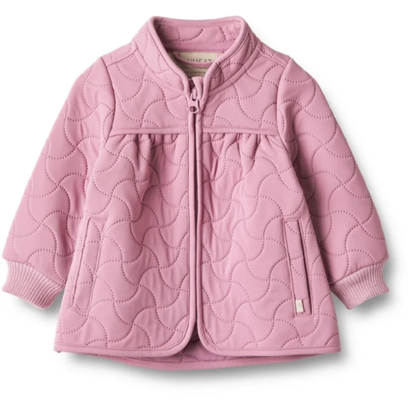 Women's long - length wool blend jackets for a warm and stylish winter lookWheat Thermo Spring Lilac Jacket Thilde