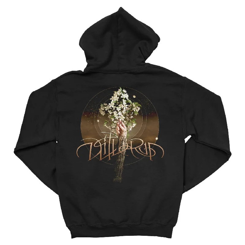 Women's hoodie with a kangaroo pocket and a pom - pom drawstring for added charmWilderun "Flowers" Zip Hoodie