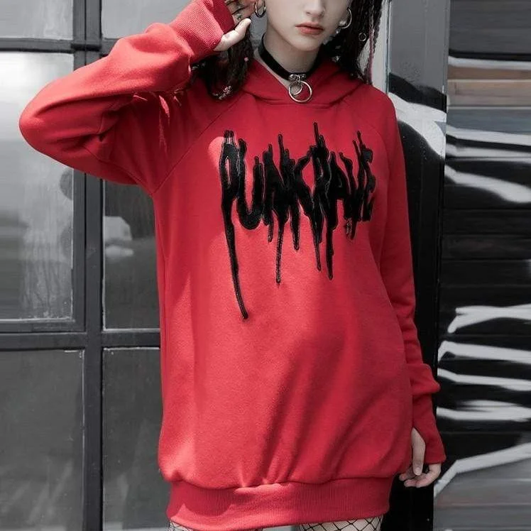 Women's quarter - zip sweatshirt made of organic cotton for eco - conscious fashionWomen's Grunge Autumn Letters Casual Hoodies