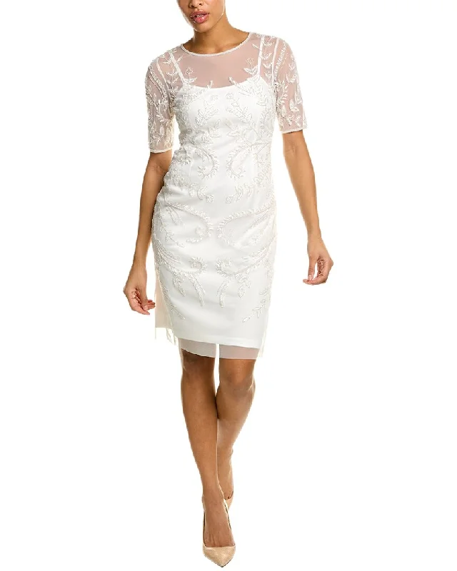 Shift Women Dress with a Simple and Classic Design for Everyday Wear Shift Women Dress with a Simple and Classic Design for Everyday Wear Adrianna Papell Beaded Sheath Dress