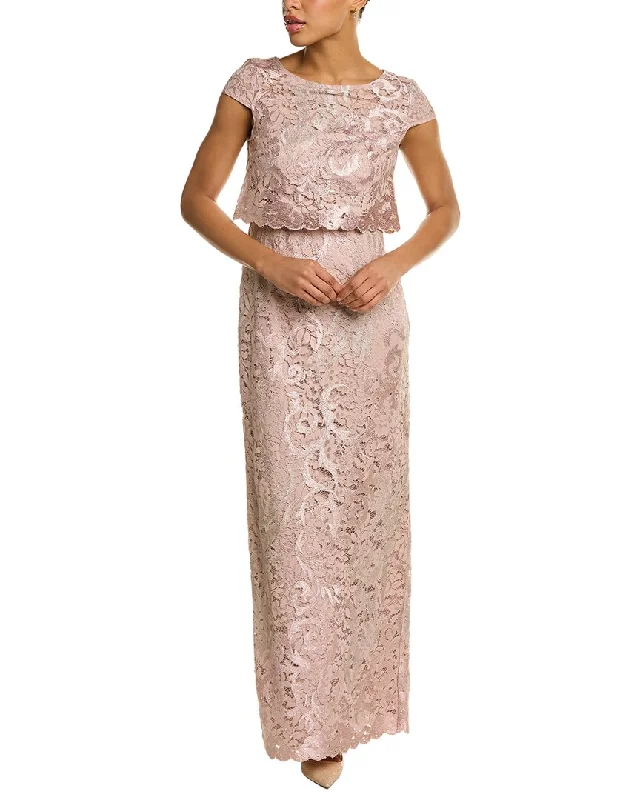 Wrap - Style Women Dress with Adjustable Fit for All Body Types Wrap - Style Women Dress with Adjustable Fit for All Body Types Adrianna Papell Slim Column Maxi Dress