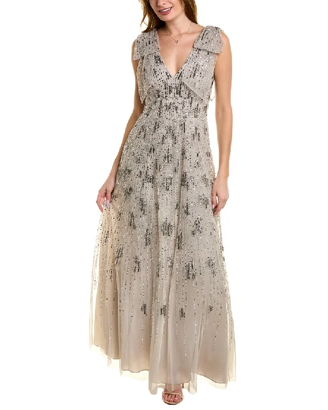 Halter Neck Women Dress to Show Off the Shoulders and Neckline Halter Neck Women Dress to Show Off the Shoulders and Neckline Aidan Mattox Beaded Ballgown