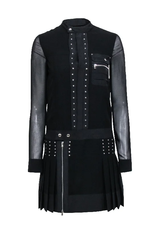 Shift Women Dress with a Simple and Classic Design for Everyday Wear Shift Women Dress with a Simple and Classic Design for Everyday Wear Diesel Black Gold - Black Pleated Long Sleeve Dress Sz XS