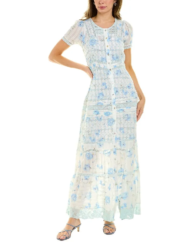 Wrap - Style Women Dress with Adjustable Fit for All Body Types Wrap - Style Women Dress with Adjustable Fit for All Body Types LoveShackFancy Medina Victorian Maxi Dress