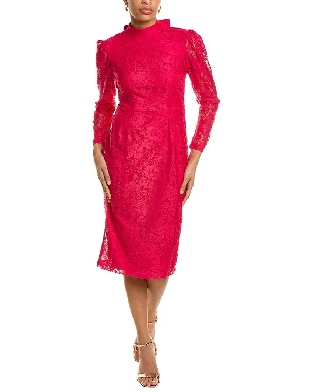 Sleeveless Women Dress in Bright Colors for Summer Parties Sleeveless Women Dress in Bright Colors for Summer Parties MAISON TARA Lace Midi Dress