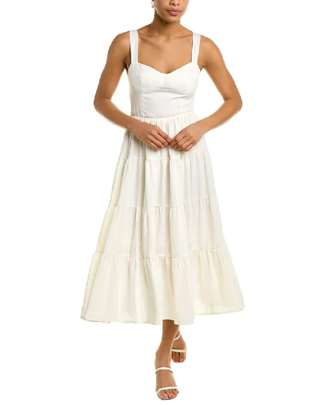 Plus Size Women Dress with a Flattering A - Line Cut for Comfort and Style Plus Size Women Dress with a Flattering A - Line Cut for Comfort and Style o.p.t Catriona Midi Dress