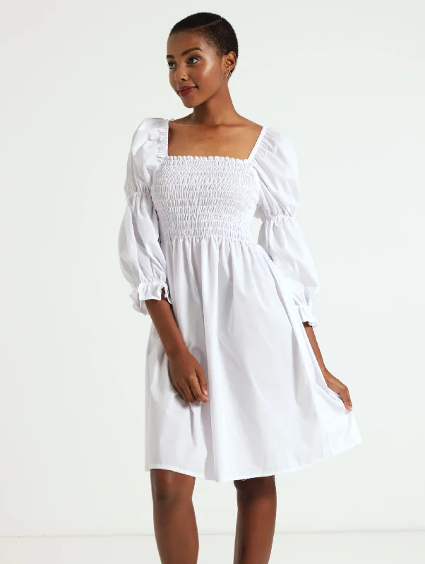 Mermaid - Style Women Dress with a Fitted Silhouette for Special Occasions Mermaid - Style Women Dress with a Fitted Silhouette for Special Occasions Shirred Bodice Poplin Dress Mermaid - Style Women Dress with a Fitted Silhouette for Special Occasions Mermaid - Style Women Dress with a Fitted Silhouette for Special Occasions Shirred Bodice Poplin Dress