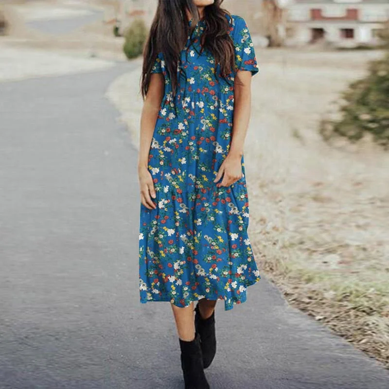 Floral 3 Blue