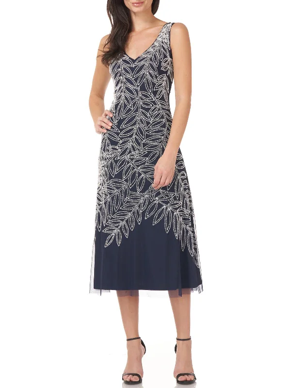 Sleeveless Women Dress in Bright Colors for Summer Parties Sleeveless Women Dress in Bright Colors for Summer Parties Womens Beaded Midi Cocktail and Party Dress