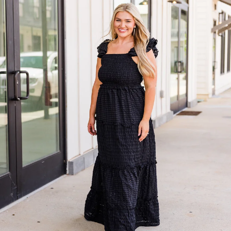 Maxi dresses with an empire waist for a flattering fit on all body typesGlimpse Of Time Dress, Black