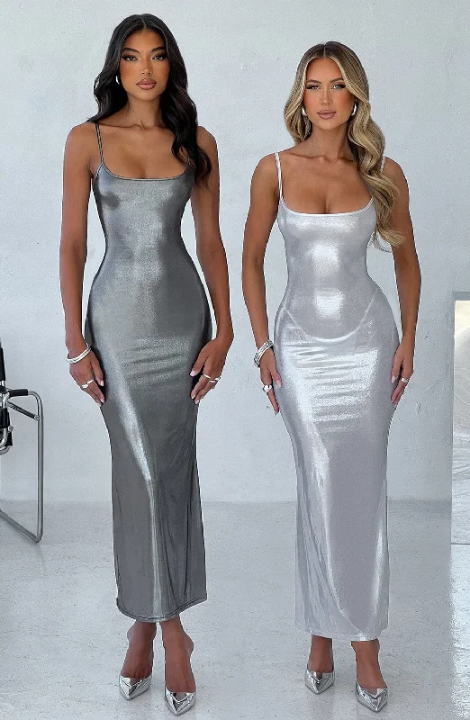 Polyester maxi dresses for easy - care and durabilityKyranni Maxi Dress - Gunmetal