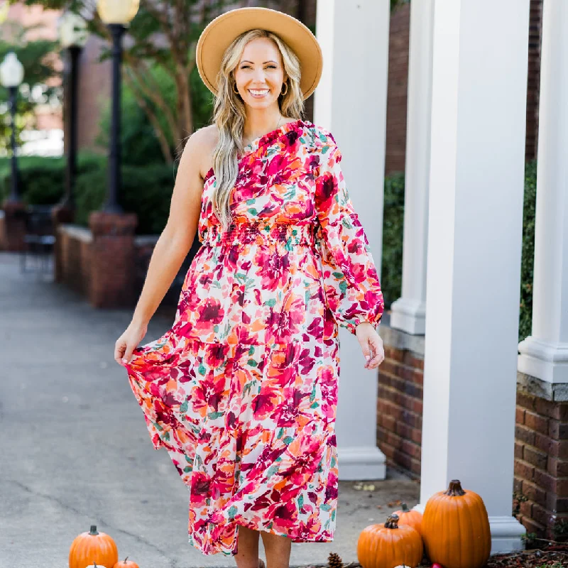 Love In The Moment Maxi Dress, Red Floral