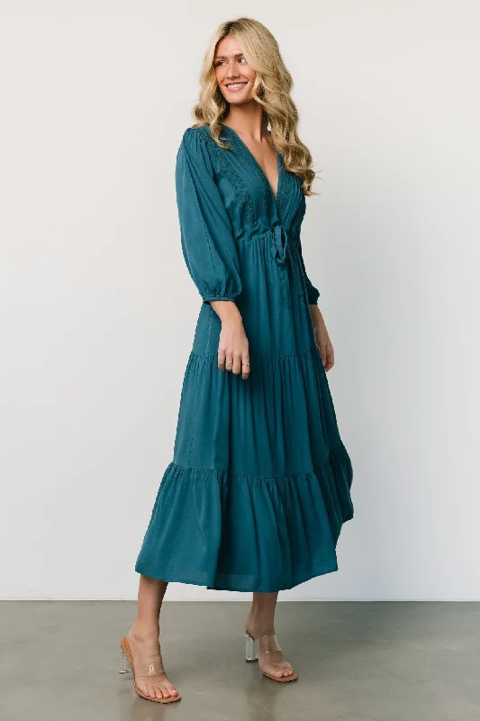 Maxi dresses with polka dot prints for a playful stylePhillips Maxi Dress | Persian Blue
