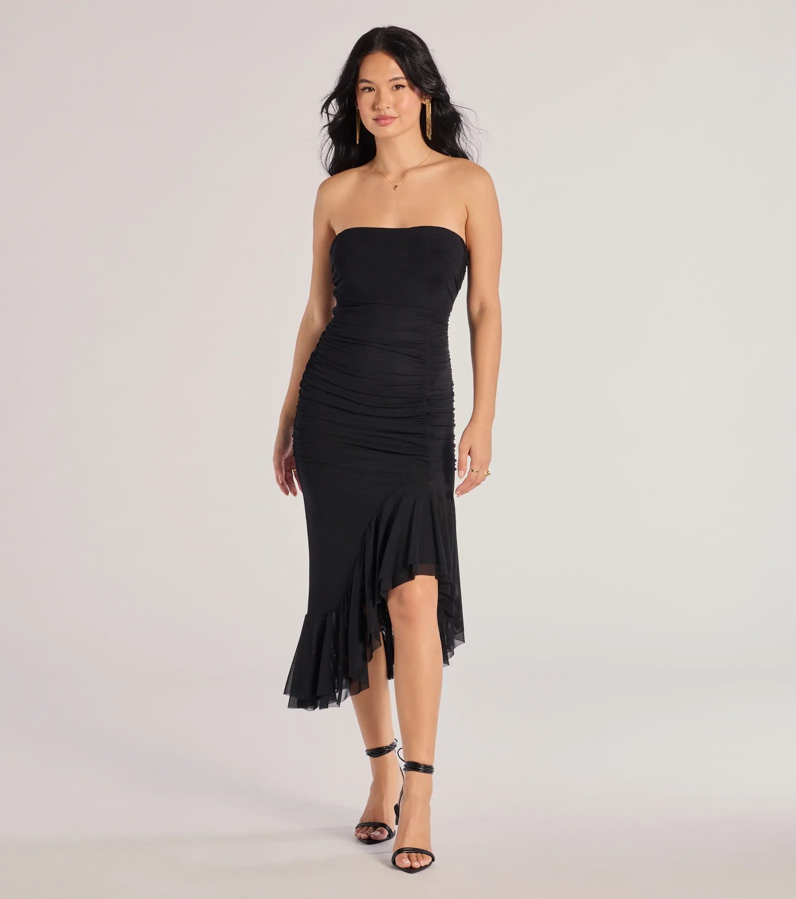 Midi dresses with pleated skirts for a timeless and elegant appealGlam Sophistication Sleeveless Cutout Midi Dress