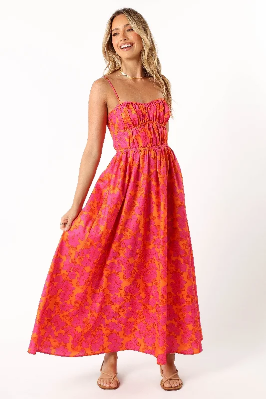 Midi dresses with sheer panels for a touch of allureKelani A-Line Midi Dress - Ambrosia