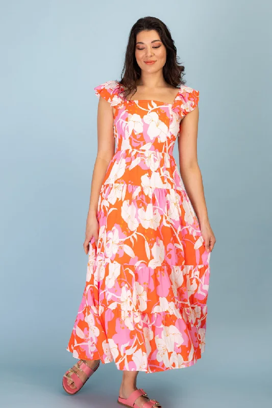 High - low midi dresses with geometric patterns for a modern partyMika Maxi Dress