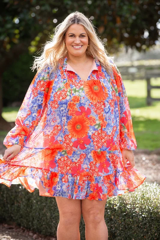 Remi Long Sleeve Dress Floral