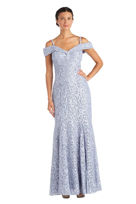 Bodycon dress with a peplum hem​R&M Richards 2047 Long Formal Dress