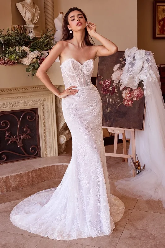 Andrea & Leo WL040 A Line Long Ball Gown Removable Sleeve Wedding Dress