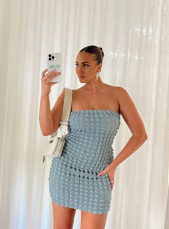 Bodycon dress with a cut - out detail for a sexy appeal​Balmoral Mini Dress Blue