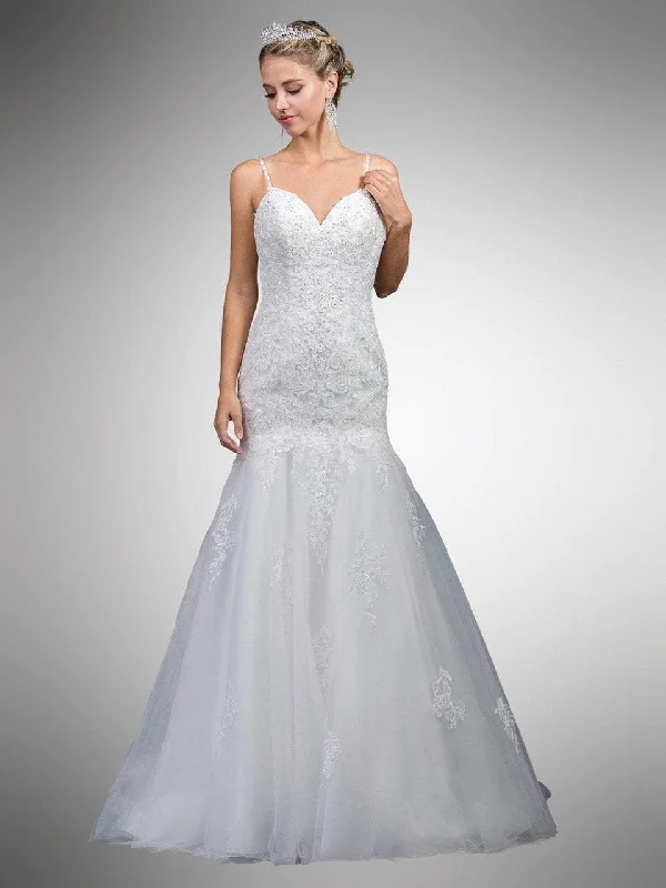 Ball gown style wedding dresses with sweetheart neckline​Dancing Queen Bridal - 36 Beaded Sweetheart Trumpet Bridal Dress