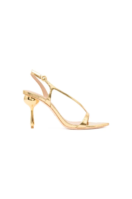 Wedding guest dresses with high - low hems and floral appliquesElan Asymmetric Droplet Heel