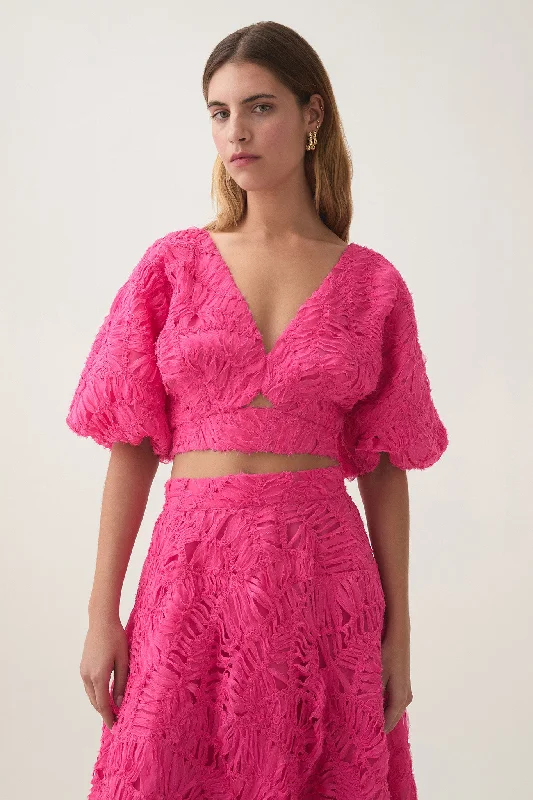Bow - backed wedding guest dresses in silk for a luxurious feelFlorential Textured Top