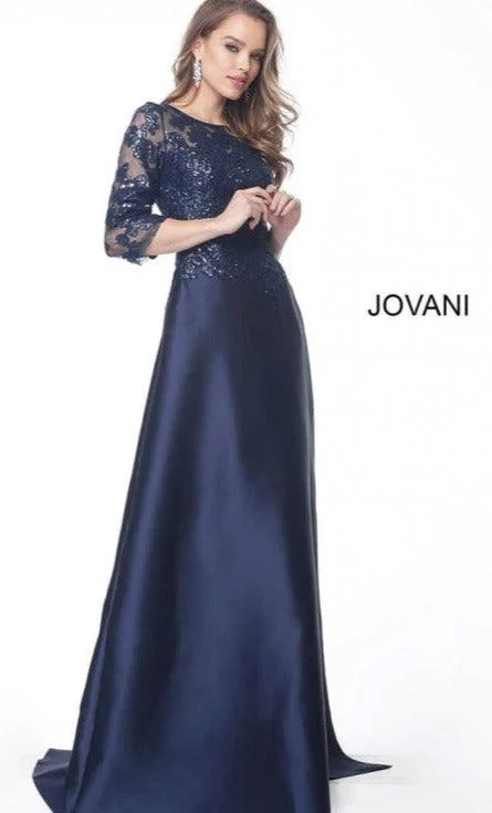 Bodycon dress with a wrap - around style​Jovani 61170 Long Formal Dress