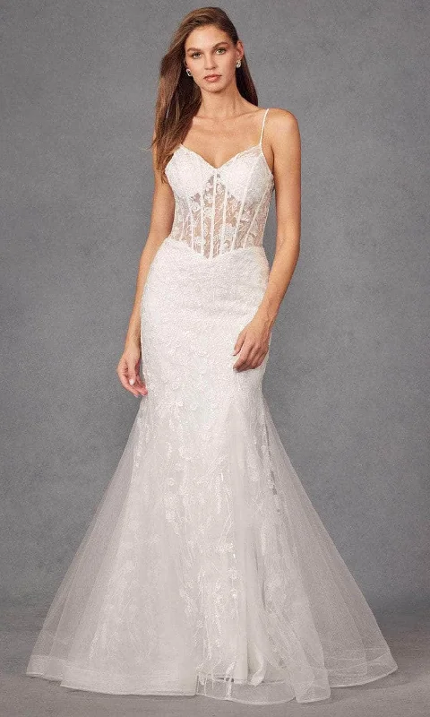 Juliet Dresses JT2441SW - Sleeveless Embroidered Bridal Gown