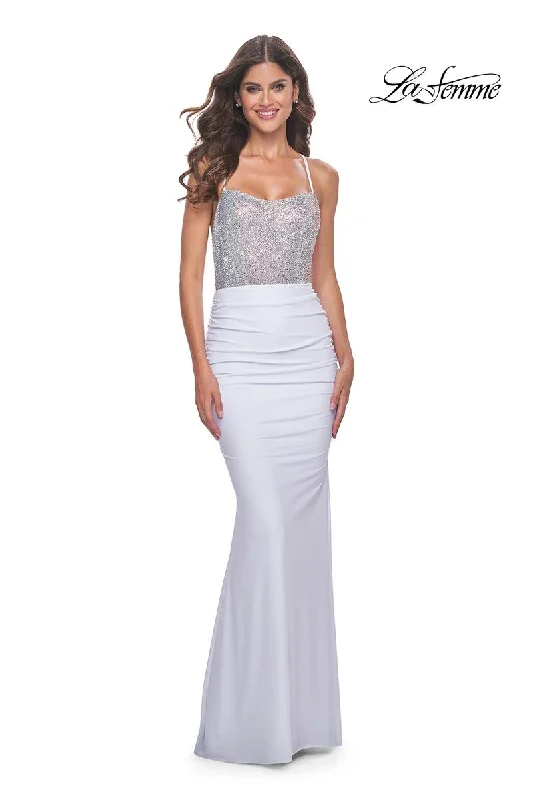 Ball gown party dresses with a full skirt for a princess - like look​La Femme Dress 31989