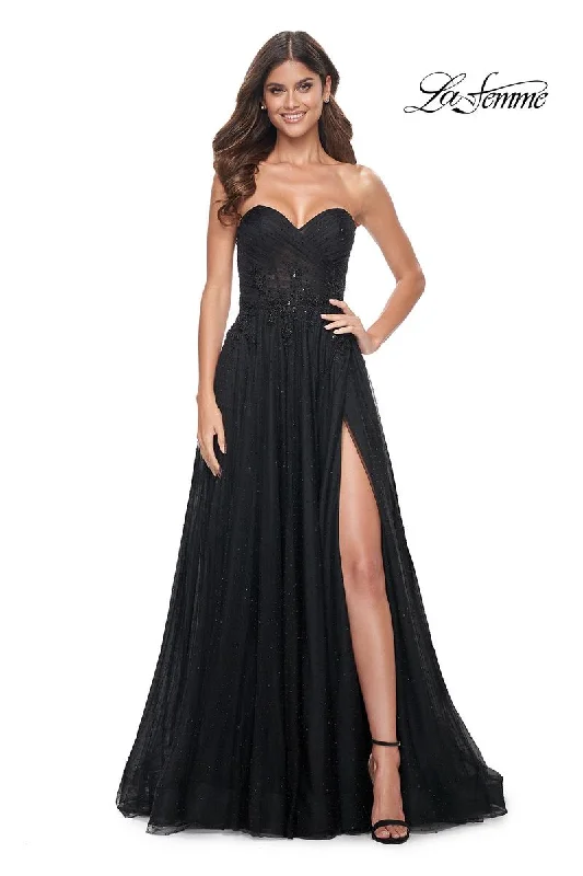 Midi - length party dresses for a modest and fashionable choice​La Femme Dress 32005