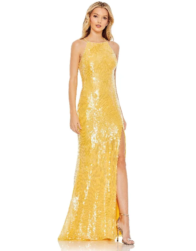 Bodycon dress with a patchwork pattern​Mac Duggal 93718 Prom Long Formal Evening Dress