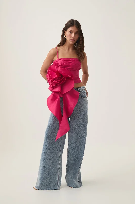Wedding guest dresses with cold - shoulder designs and solid colorsPotion Spiral Top