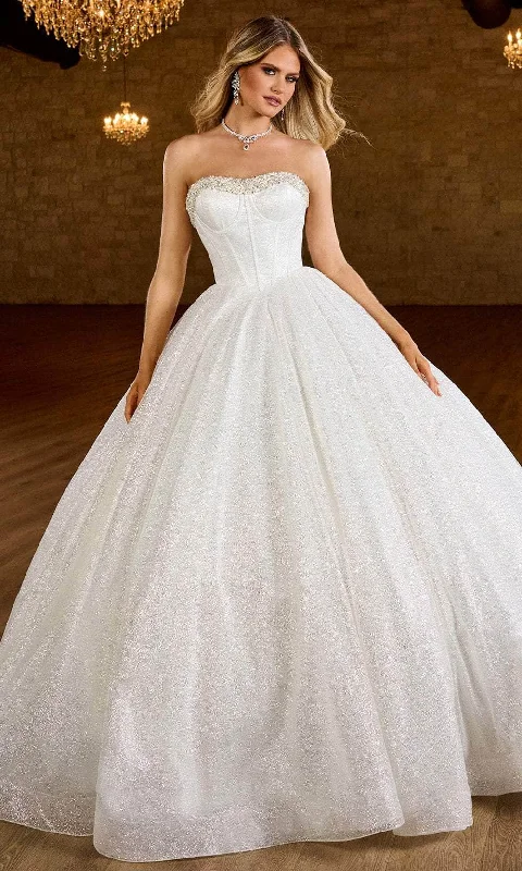 Silk wedding dresses with a smooth and luxurious feel​Rachel Allan Bridal RB6149 - Sweetheart Basque Bridal Ballgown