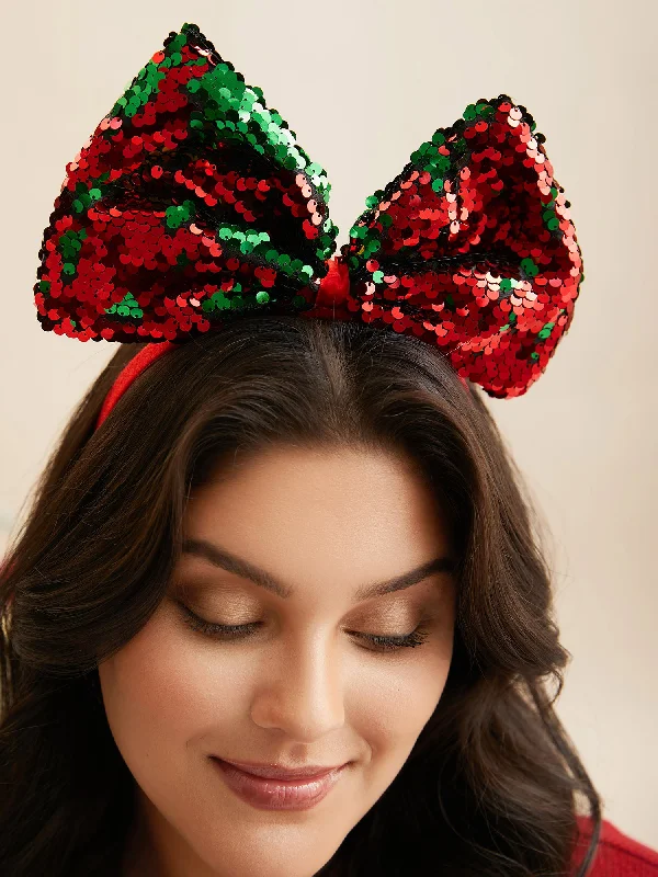 Sequin Bow Headband