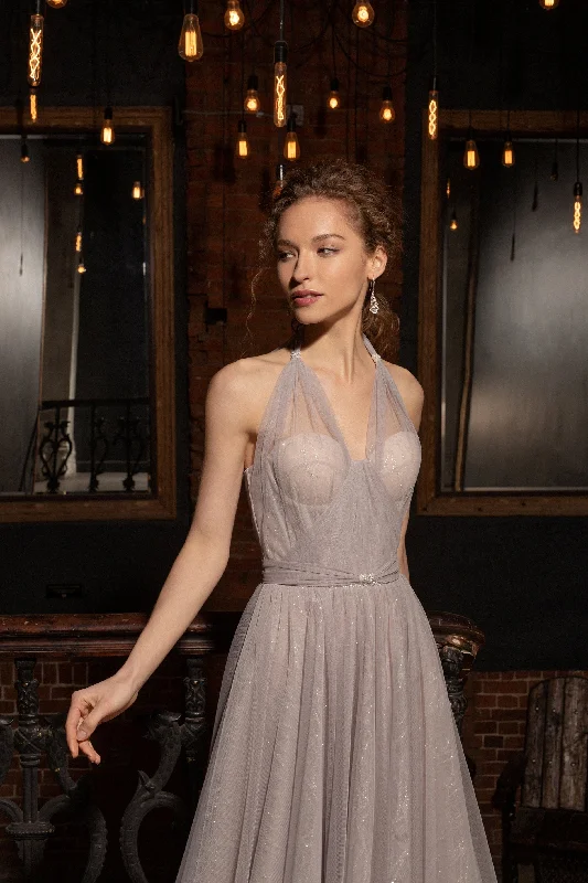 Party dresses with a denim material for a casual yet stylish look​Sleeveless Midi Party Dress