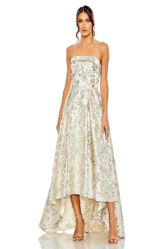 Sleeveless formal dresses with sequined straps and a - line skirts for a classic formal eventMac Duggal 49619